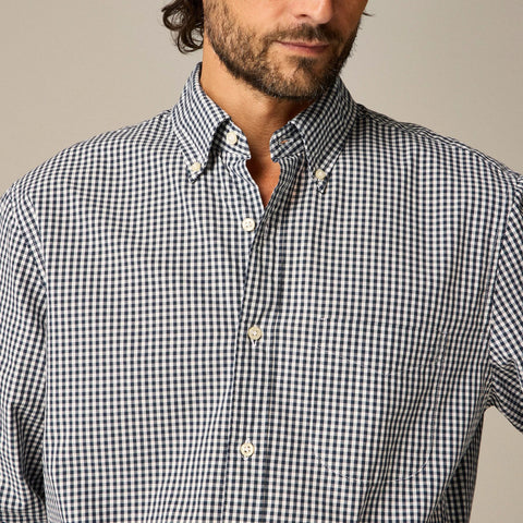 Slim Secret Wash cotton poplin shirt