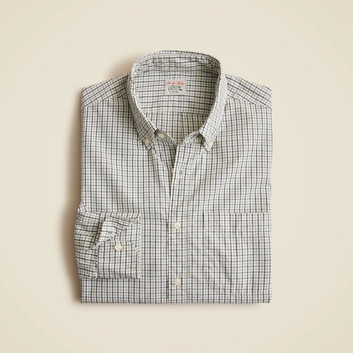 Secret Wash cotton poplin shirt