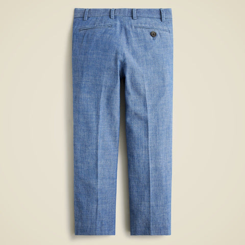 Boys' Ludlow suit pant in chambray