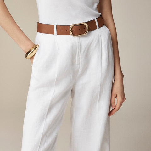 Wide-leg Essential pant in linen