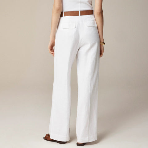 Wide-leg Essential pant in linen