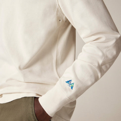 Rugby shirt with striped placket