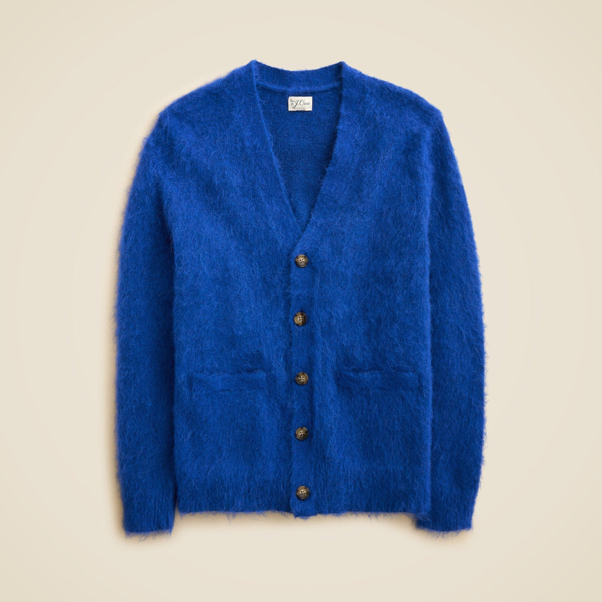 Alpaca-blend V-neck cardigan