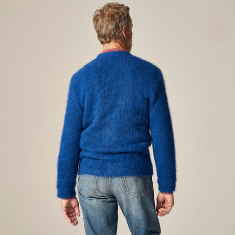 Alpaca-blend V-neck cardigan