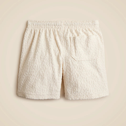 Kids' pull-on short in terry jacquard