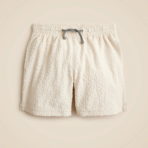 Kids' pull-on short in terry jacquard
