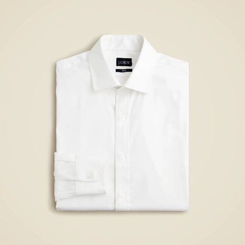 Slim Bowery performance stretch dress shirt with spread collar