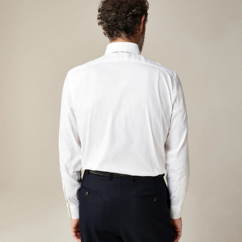 Slim Bowery performance stretch dress shirt with spread collar