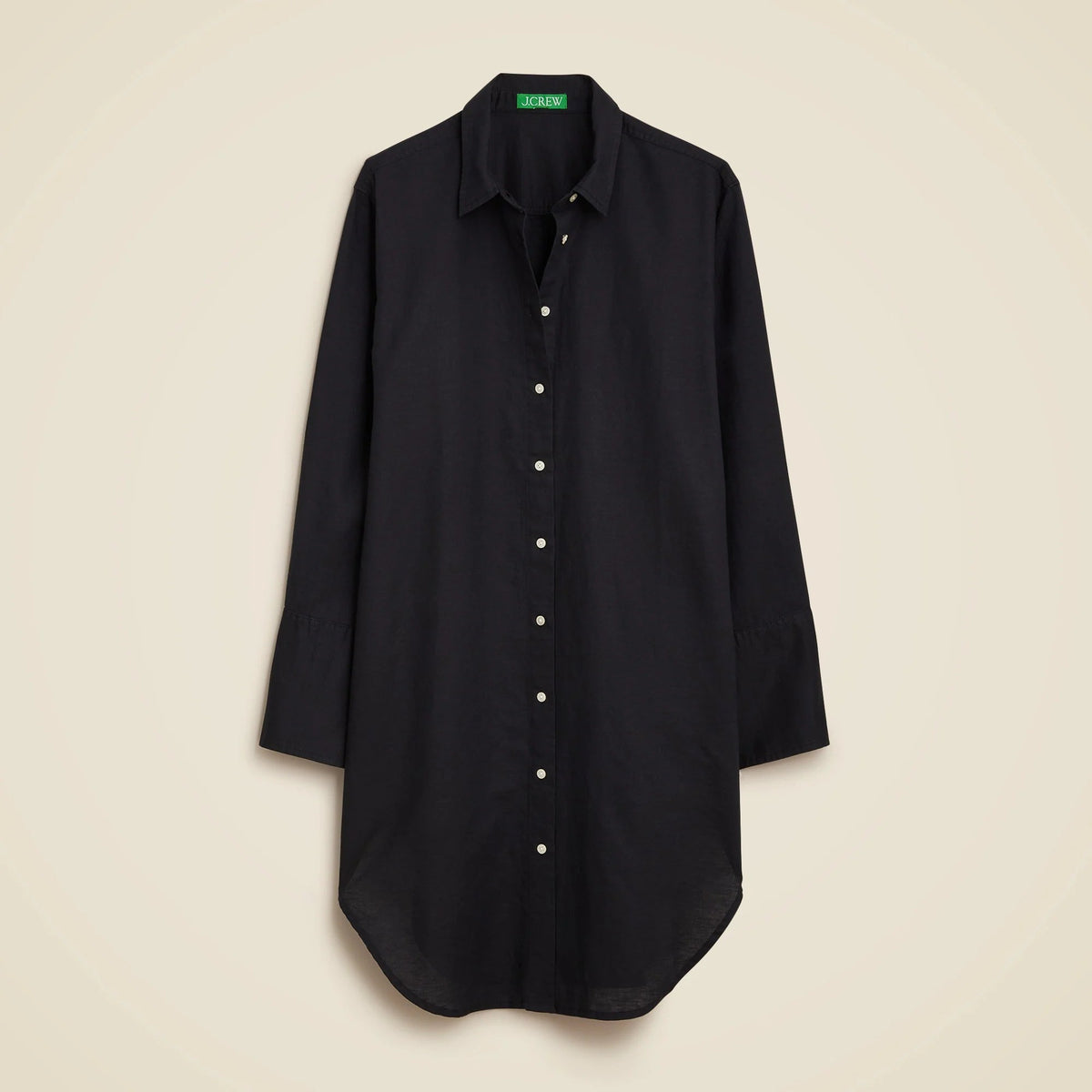 Relaxed-fit beach shirt in linen-cotton blend