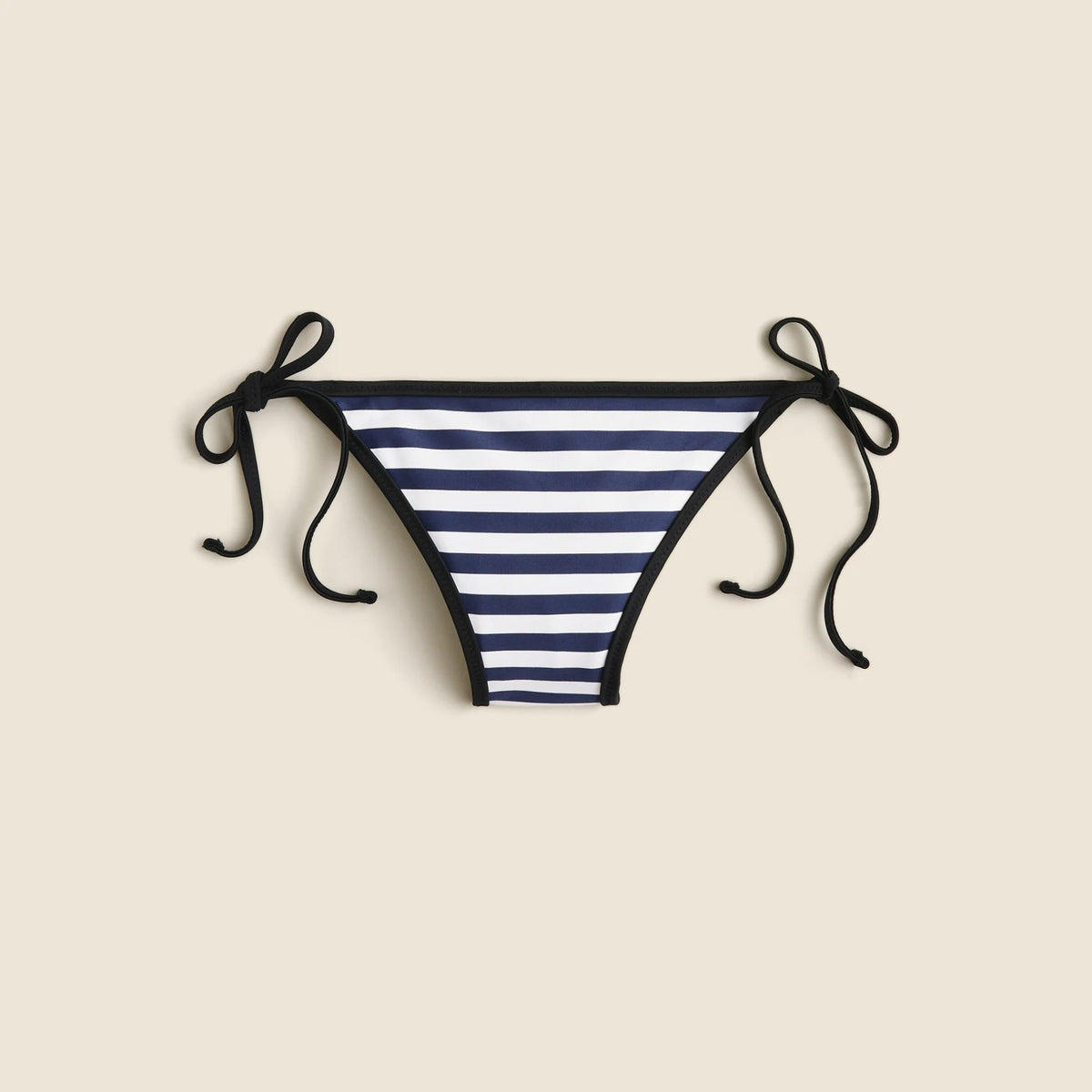 String hipster bikini bottom in contrast stripe