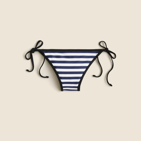 String hipster bikini bottom in contrast stripe