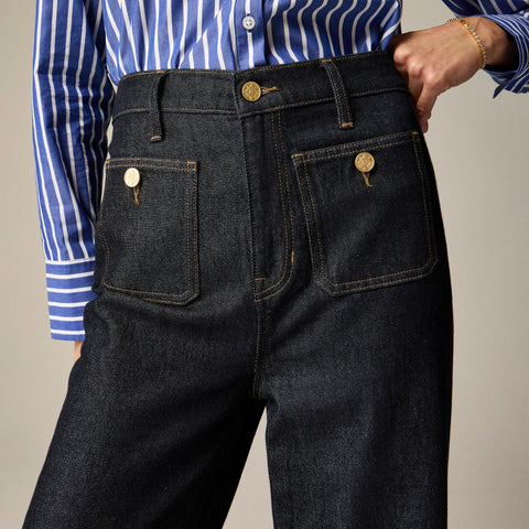 Sailor denim trouser in Rinse wash