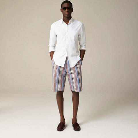 BEAMS PLUS 11'' jacquard striped easy short