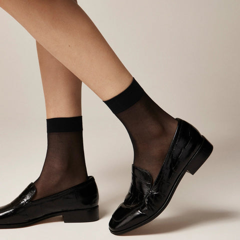 Sheer bootie socks three-pack