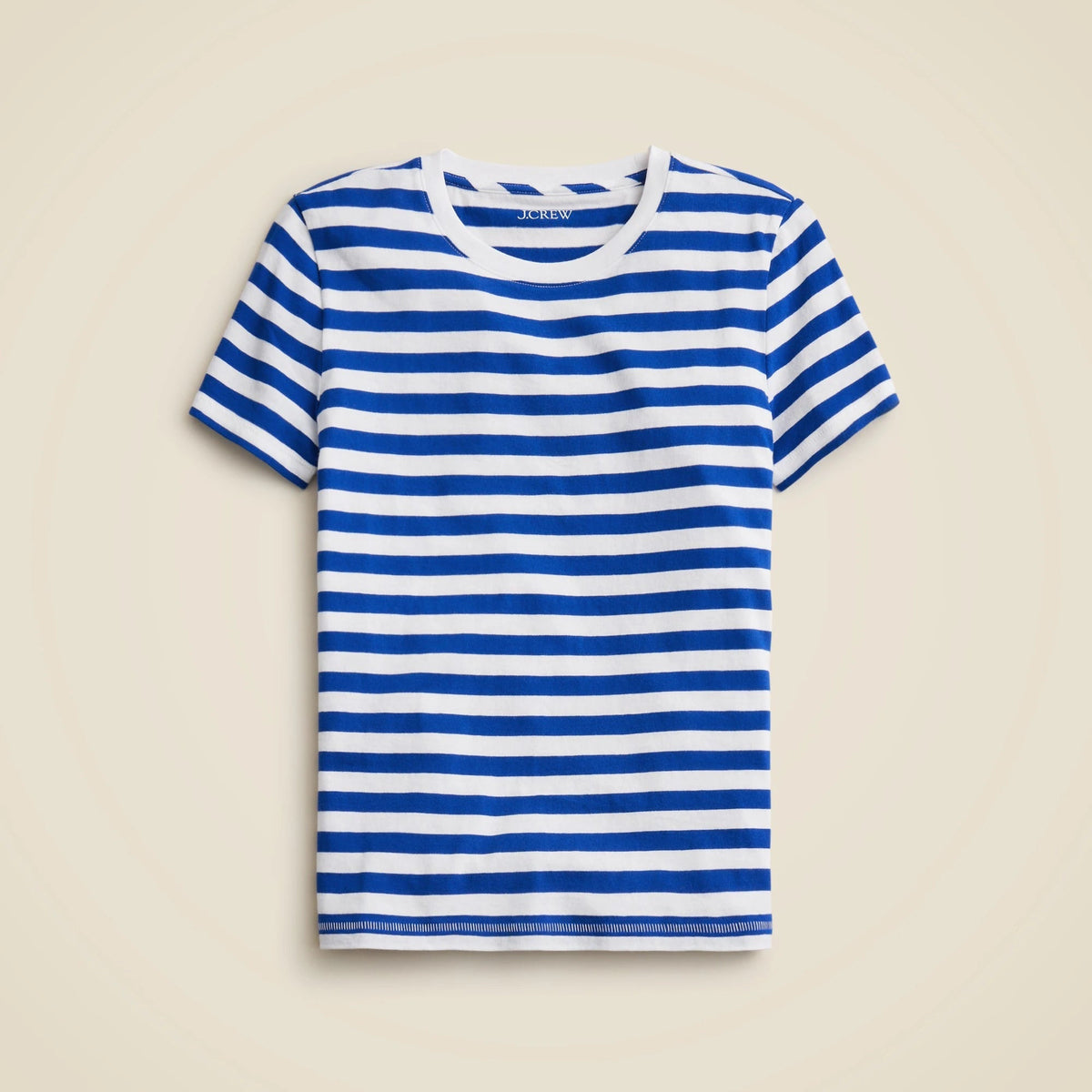 Vintage jersey classic-fit crewneck T-shirt in stripe