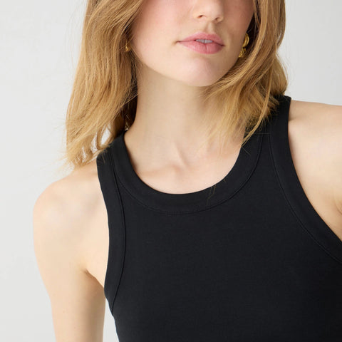 Perfect-fit high-neck tank top