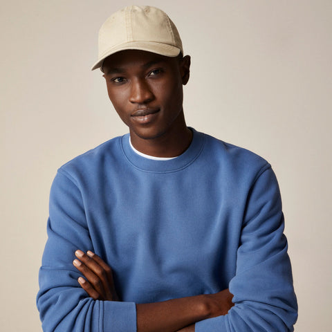 Washed canvas baseball cap