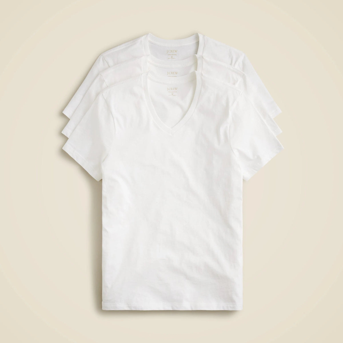V-neck undershirts three-pack
