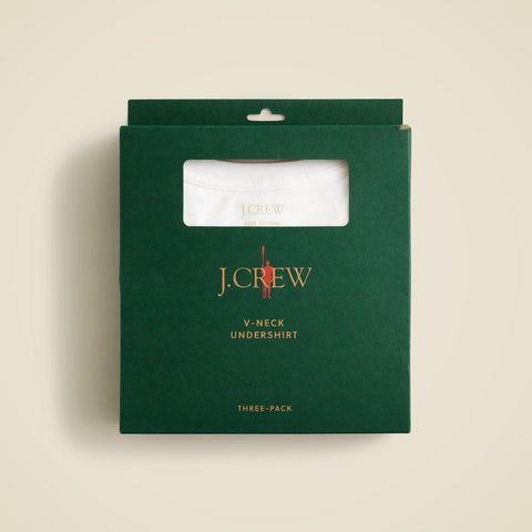 V-neck undershirts three-pack