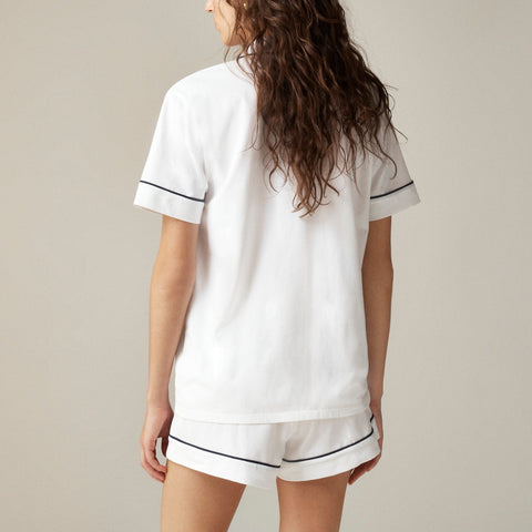 Dreamy cotton-blend pajama short set