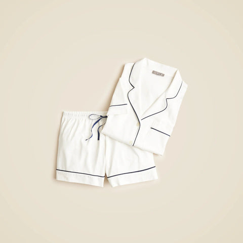 Dreamy cotton-blend pajama short set