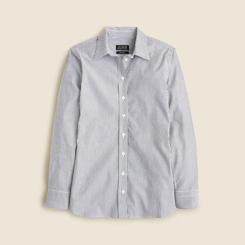 Wren slim shirt in striped stretch cotton poplin blend