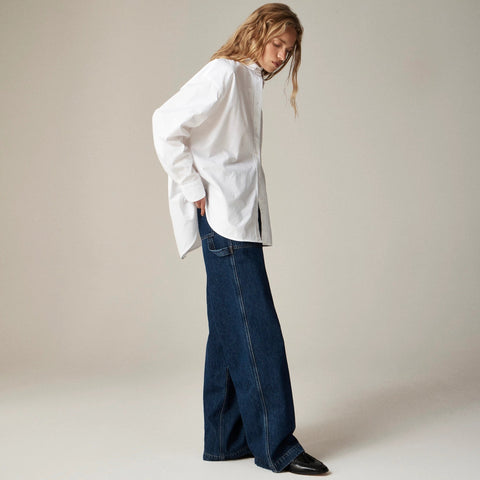 Petite Étienne oversized shirt in lightweight oxford
