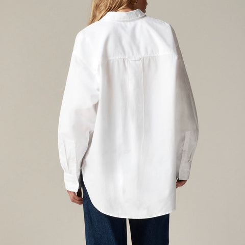 Petite Étienne oversized shirt in lightweight oxford