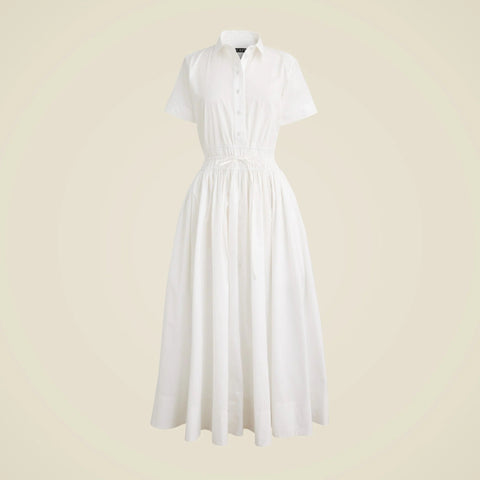 Elena shirt-dress in cotton poplin