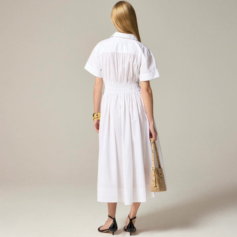 Elena shirt-dress in cotton poplin