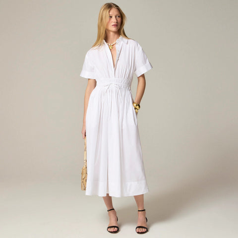 Elena shirt-dress in cotton poplin