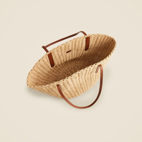 Como woven straw tote