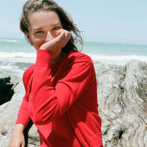 Featherweight cashmere cardigan