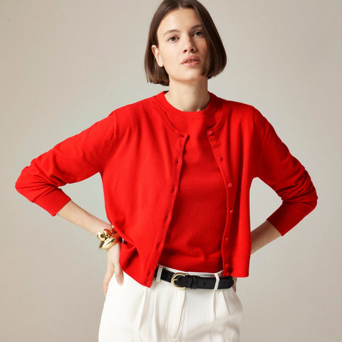 Featherweight cashmere cardigan