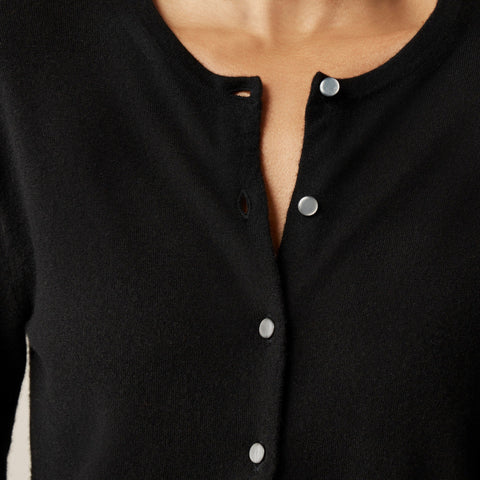 Featherweight cashmere cardigan