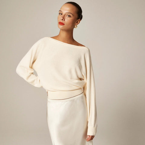 Cashmere boatneck sweater