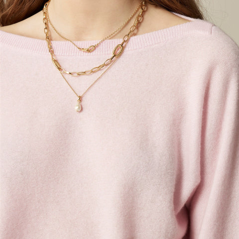 Cashmere boatneck sweater