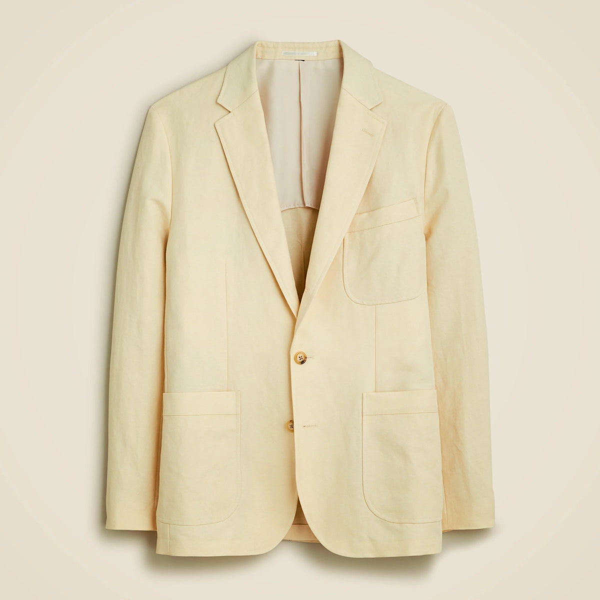 Crosby Classic-fit suit jacket in Italian linen-cotton blend