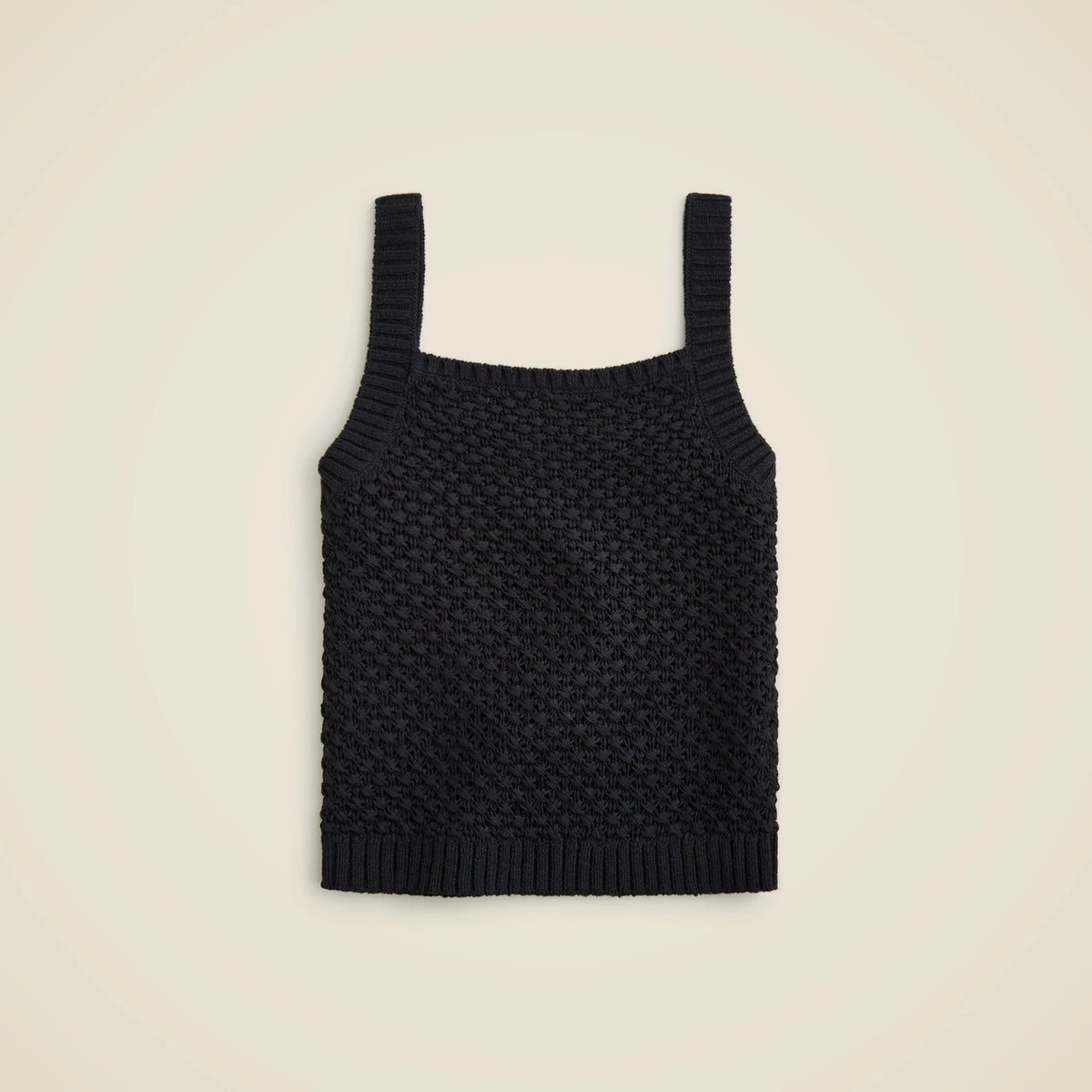Basket-stitch sweater-tank