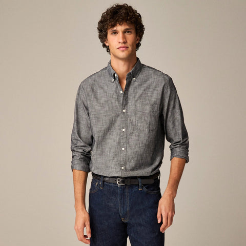 Organic cotton chambray shirt