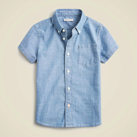 Kids' short-sleeve chambray shirt