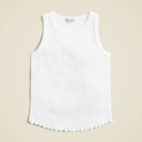 Girls' everyday tank top in vintage rib