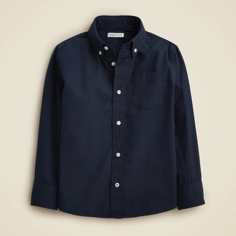Kids' stretch poplin button-down