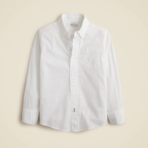 Kids' stretch poplin button-down