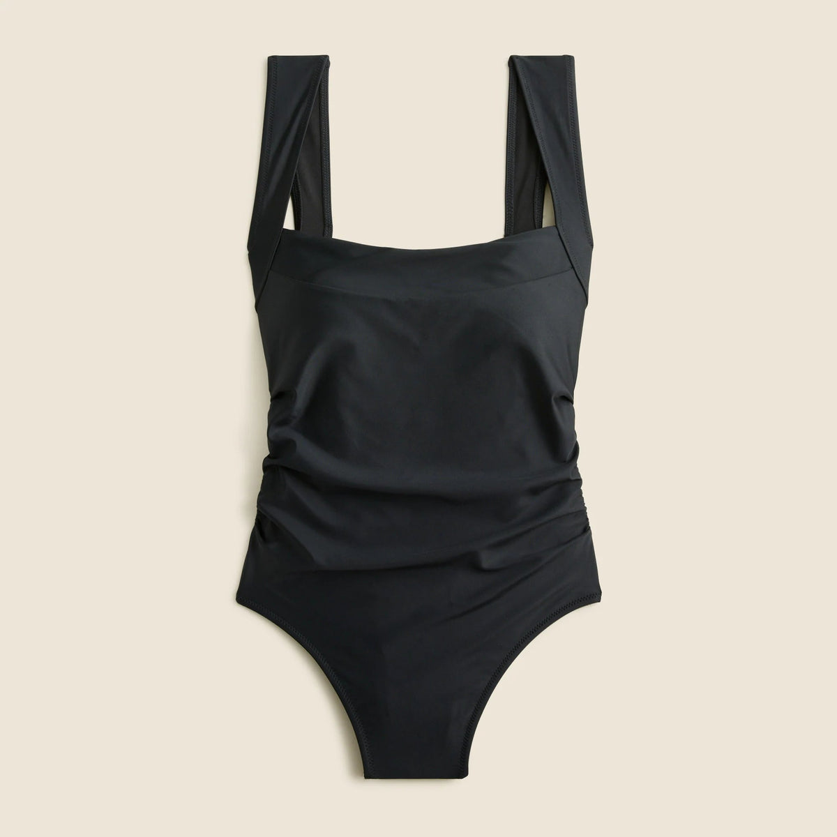 Nia ruched squareneck one-piece