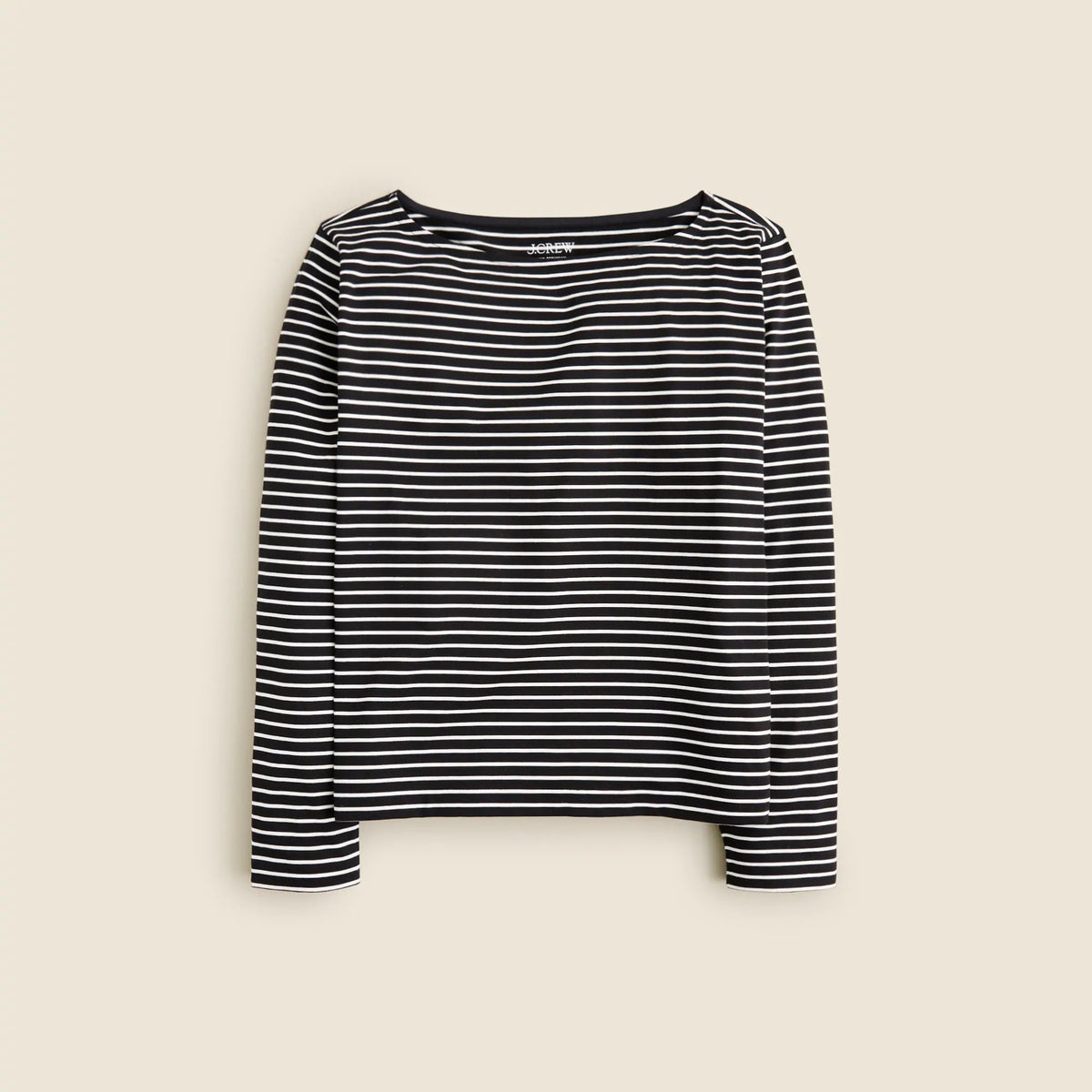 Pima cotton long-sleeve T-shirt in stripe