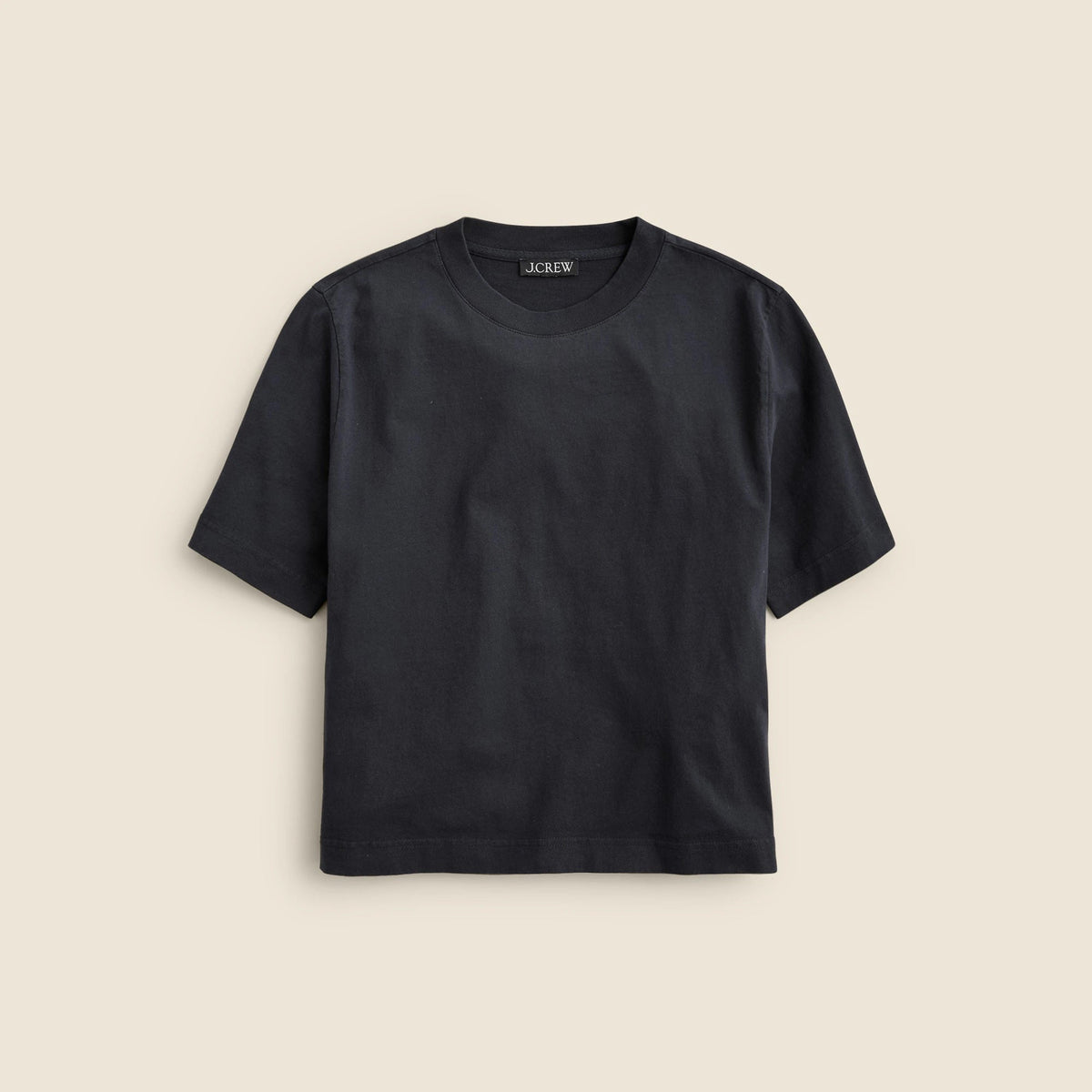 Relaxed premium-weight cropped T-shirt
