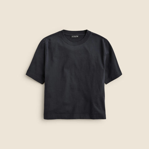 Relaxed premium-weight cropped T-shirt