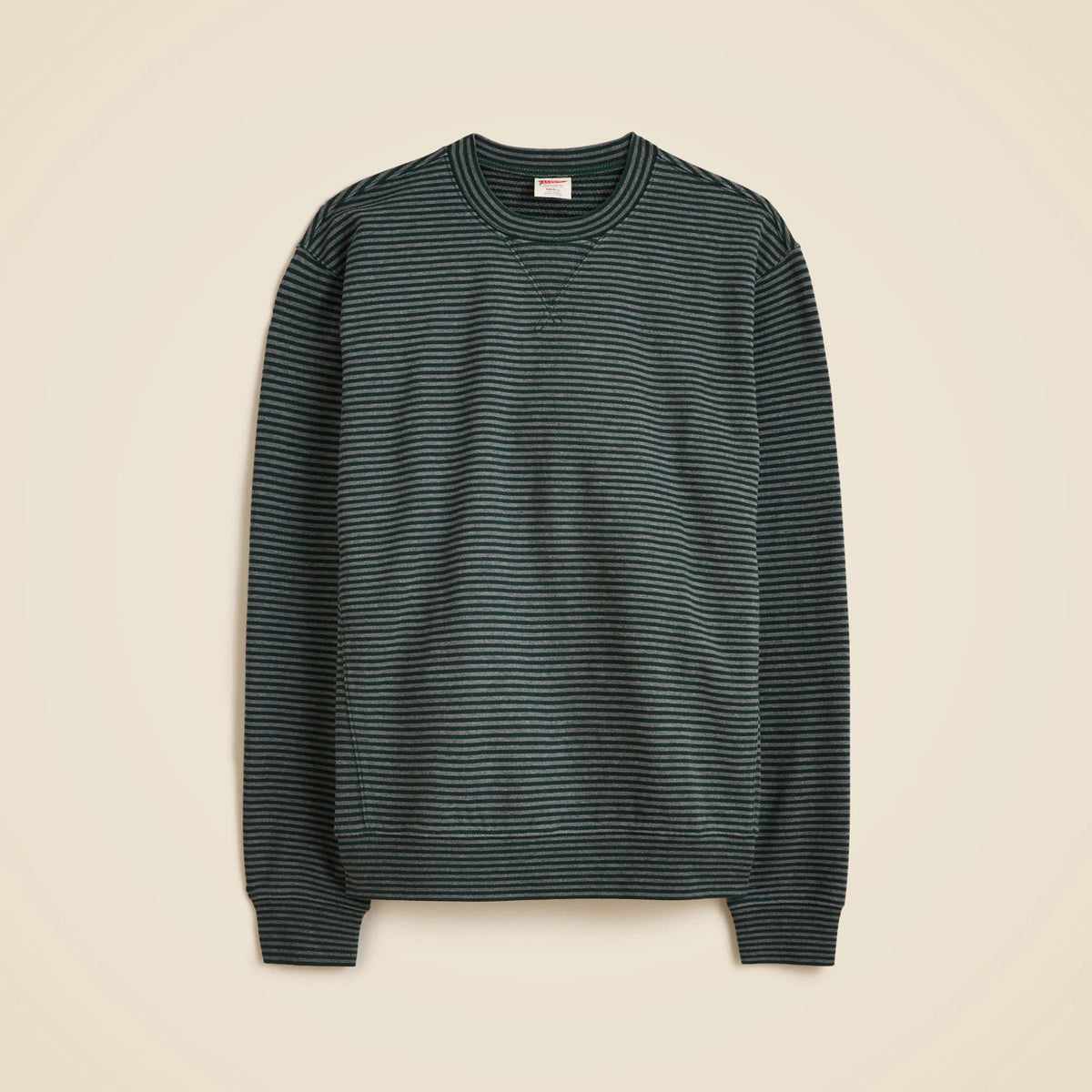 Lightweight french terry sweatshirt in stripe