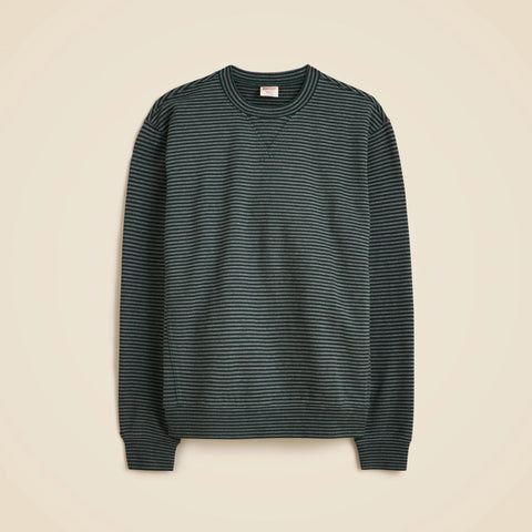 Lightweight french terry sweatshirt in stripe